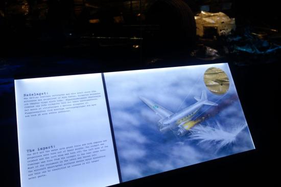 يشرح نظرية سقوط الطائرة حيث لم يجدوها الا في عام 2003